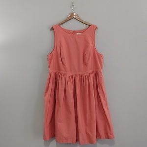 Modcloth Coral Sleeveless Dress Size 3X